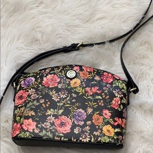 Floral designer crossbody bag